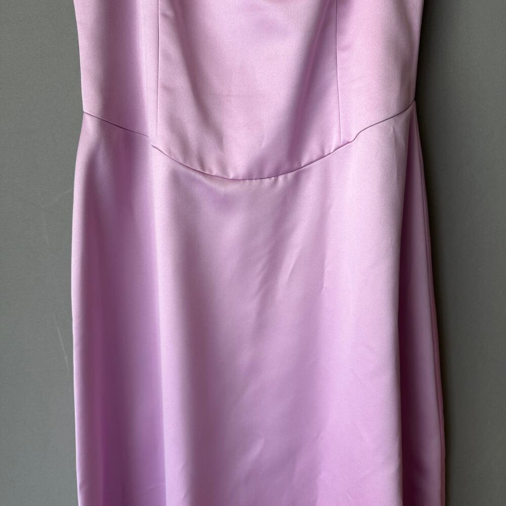 Nicole Miller sz 12‎ Pink spaghetti strap formal gown dress - Picture 4 of 10